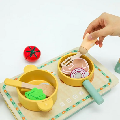 Set de Cocina Pequeña de Madera
