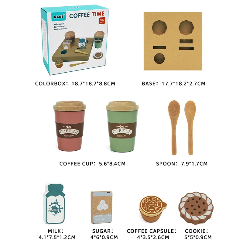 Juego de Café de Madera