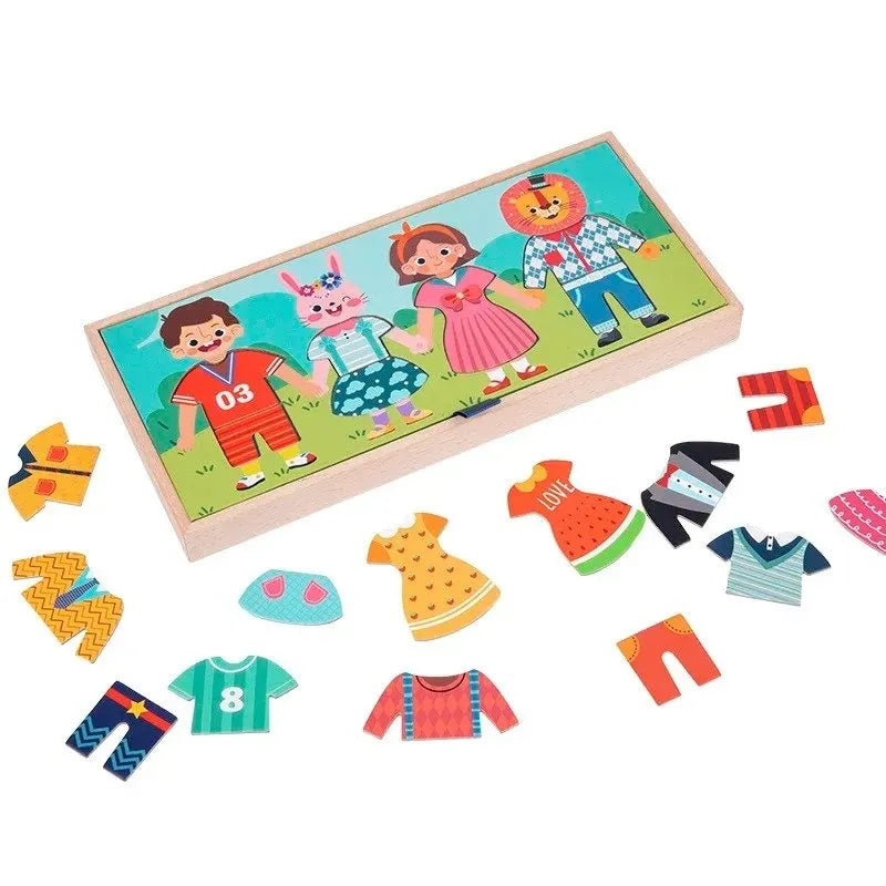 Juego Vestir y Colgar Ropa Montessori