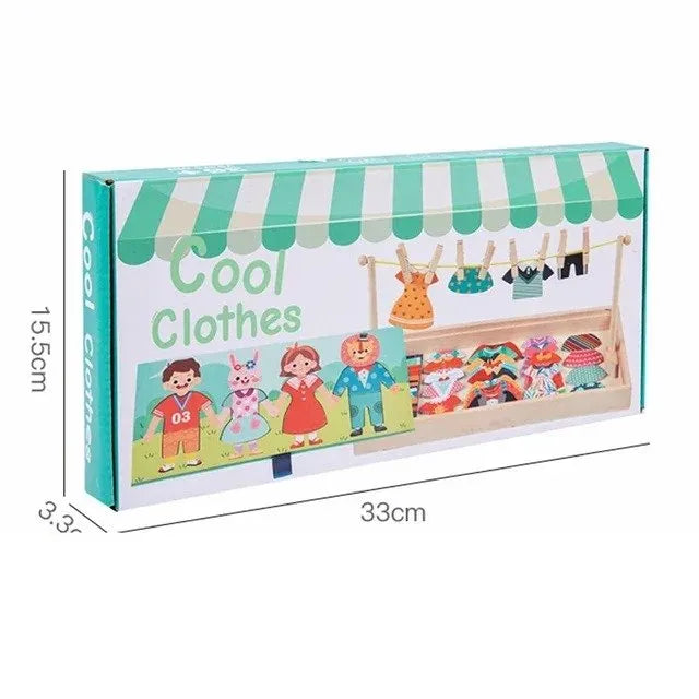 Juego Vestir y Colgar Ropa Montessori