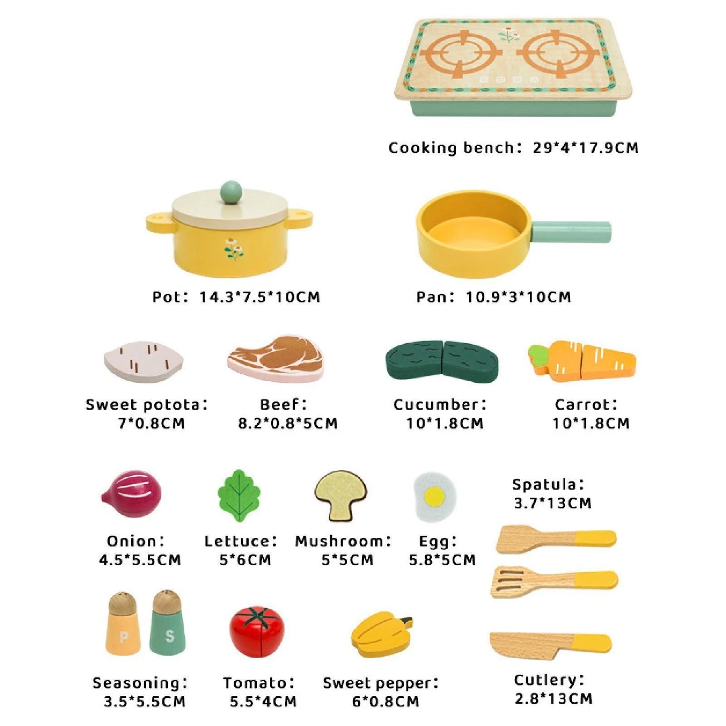 Set de Cocina Pequeña de Madera